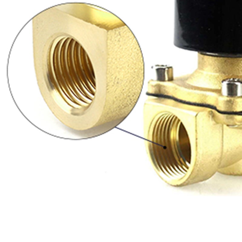 BACOENG 3/4" DC12V Electric Solenoid Valve (NPT, Brass, Normally Open) - Image 4